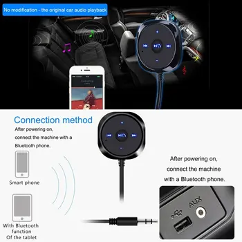 USB2.0 Bluetooth Wireless Adaptor Auto Kit Hands-free Vorbesc Receptor Audio Auto Mic Built-In Controler de Muzică de Sunet Stereo