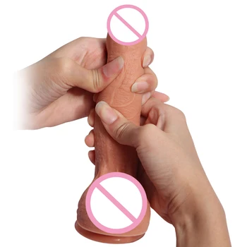 Gel de siliciu Vibratoare sex Feminin simulare penis de silicon dublu duritate multi-punct de masaj Integrat de turnare jucarii sexuale pentru femei