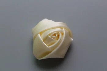 Ping 4CM Mini Satin Trandafiri Flori Capete Rozeta Flori Pentru copii fata de Benzi de păr accesorii 400buc/lot
