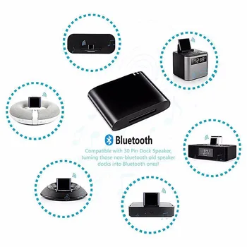 Afacere fierbinte 30pin Adaptor Bluetooth 4.1 cu A2DP Audio Receptor de Muzică pentru Bose Sounddock și 30Pin pentru iPhone iPod Dock Speaker