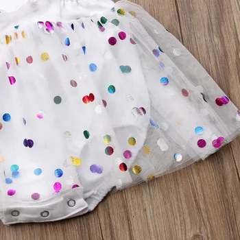 Moda Sequin Nou-Născut Baby Girl Salopeta Tul Tutu Romper Tinutele Vestimentare Sunsuit