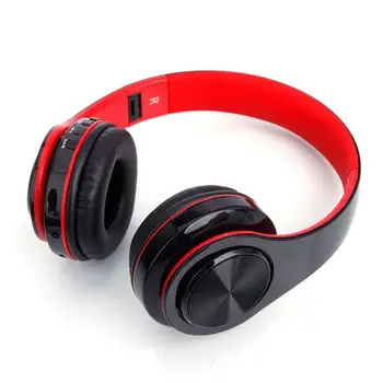 HY-812 Ori Wireless Cap Purta Tip Bluetooth V3.0 EDR Stereo Sport Bluetooth Headset Black & Red