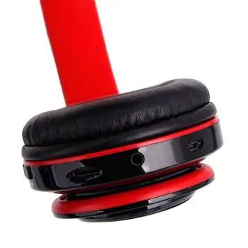 HY-812 Ori Wireless Cap Purta Tip Bluetooth V3.0 EDR Stereo Sport Bluetooth Headset Black & Red
