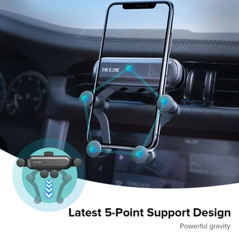 Greutate Suport Auto Pentru Telefon în Mașină de Aerisire Clip Muntele Magnetic Suport de Telefon Mobil GPS Stand Pentru iPhone 11 Pro Samsung B