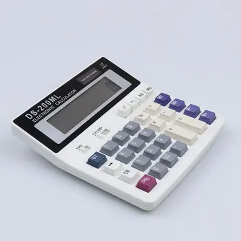 Kebidumei Electronice de Birou Calculator DS-200ML 12 Cifre Mari, Taste de Calculator Computer Muti-funcționale Baterie Calculator