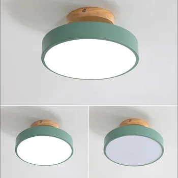 Mici Ultra Subțire Lampă cu Led-uri Moderne Lămpi de Tavan pentru Home Deco Dormitor Cafe Restaurant Luminaria De Condus Tradițională de Colorat Acrilic