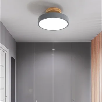 Mici Ultra Subțire Lampă cu Led-uri Moderne Lămpi de Tavan pentru Home Deco Dormitor Cafe Restaurant Luminaria De Condus Tradițională de Colorat Acrilic
