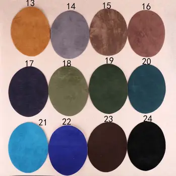 2018 New sosire 10 buc solid de culoare piele de căprioară piele de Fier Pe Patch-uri YX îmbrăcăminte blugi genunchi haina Aplici accesoriu transport gratuit