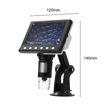 Dropship 1000X Microscop Digital 8 LED-uri Telefoane Lupa cu Ecran de 4,3 Inch Suport pentru Grădină Vesta Respectarea Decor