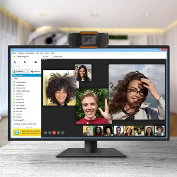 Webcam Full HD 720P Mini USB Camera Auto concentrându-se 12.0 M pixeli senzor CMOS pentru Laptop Desktop camera Web cu Microfon