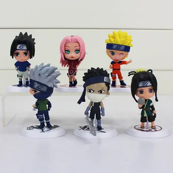 6Pcs/Lot Japonia Salt Naruto Acțiune Figura Kakashi, Sakura, Sasuke, Itachi Obito Gaara PVC Jucarii Model de Figurina 3