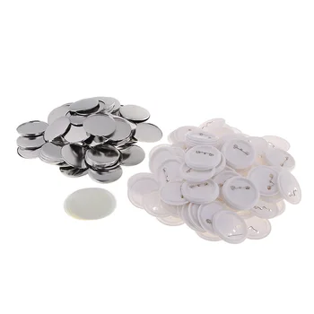 100 de Seturi 58mm Pin Badge Butonul de Piese de Artizanat Consumabile pentru Butonul Filtru de Mașină, Acril și Metal