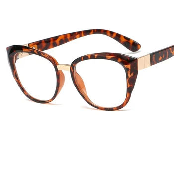 Noi transparente rame de ochelari pentru femei 2020 moda ochi de Pisică neagră clar ochelari Mari cadru de epocă ochelari de vedere