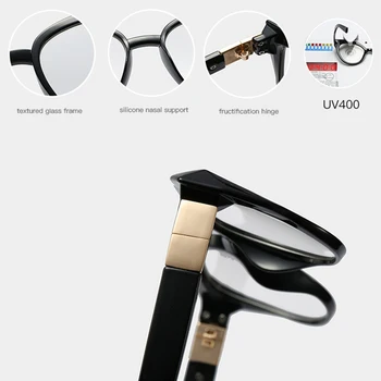 Noi transparente rame de ochelari pentru femei 2020 moda ochi de Pisică neagră clar ochelari Mari cadru de epocă ochelari de vedere