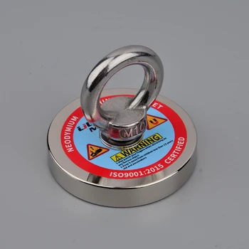 200Kg Puternic de Ridicare Magnet Neodim N52 Magnet Permanent Magnet Design de Pescuit cu Magnet 10m Coarda Opțiunea de Material Magnetic