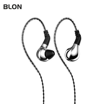 BLON BL-03 BL03 10mm Carbon Diafragma Dinamic Driver În Ureche Căști HIFI DJ Funcționare Căști Auriculare Detasabila 2PIN Cablu BL01