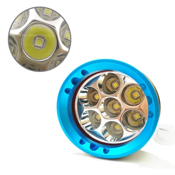 LED-uri de scufundări lanterna cu 7 led-uri impermeabil lanterna 7*Cree XM-L2 Magnetic comutator rotativ 12000LM De 3*18650 sau 3*26550 Baterie