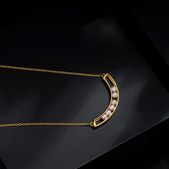 2020 Nou Imitație Pearl Lanț de Aur Pandantiv Colier pentru Femei de Moda Rafinat Clavicula Lanț de Bijuterii de Lux Cadou en-Gros