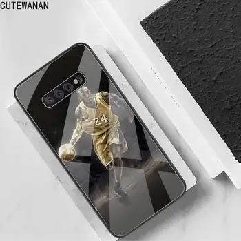 Jucător de baschet Kobe Bryant Caz Telefon din Sticla Temperata Pentru Samsung S20 Plus S7 S8 S9 S10 Plus Nota 8 9 10 Plus