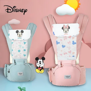 Disney Ergonomic Nou Transportator Copil Copil Copil Hipseat Sling Fata Cu Care Se Confruntă Cangur Mickey Minnie Baby Wrap Transport Pentru Călătorie Copil