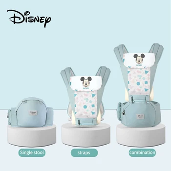 Disney Ergonomic Nou Transportator Copil Copil Copil Hipseat Sling Fata Cu Care Se Confruntă Cangur Mickey Minnie Baby Wrap Transport Pentru Călătorie Copil