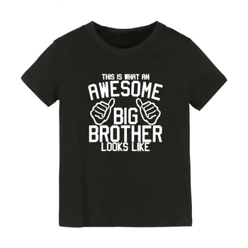 Aceasta Este ceea Ce Un Minunat Frate mai Mare Arata Ca T-Shirt pentru Fete Haine de Vară de Moda Băieți Teuri de Vară Mâneci Scurte Topuri Tricouri