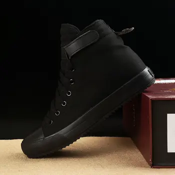 2020 Pantofi de Iarna pentru Bărbați Cizme de Iarna High top Adidași Blană Cald Panza Pantofi Casual Barbati Cizme Glezna Negru Alb Încălțăminte KA1628