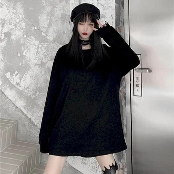 Hanorace femei fără mâneci jacheta cu gluga 2020 toamna noua versiunea coreeană a ins retro personalitate întuneric funcția stil tricou