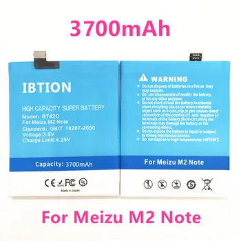 IBTION 3700mAh BT42C Baterie pentru Meizu M2 Note baterie