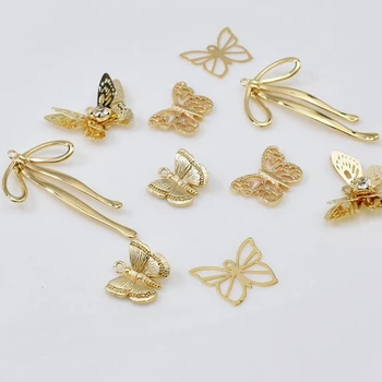 10buc/mulțime de Drăguț cupru fluture Farmecul pandantiv Pentru DIY cercei handmade cercei accesorii pentru fabricarea