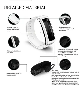 EasyAcc Inteligent Ceas De Mână Inel De Led-Uri Femei Barbati Pentru Smartwatch Bluetooth Versiunea 4.1 Activitatea Sportivă Fitness Pedometru Bratara Ceas