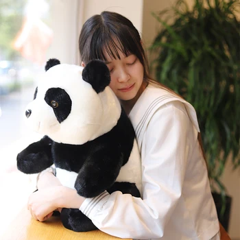 1 buc Vânzare la Cald 30-20 cm Lovely panda de Pluș Jucării Anime Păpușă de Pluș Moale Animale Păpușă Copii Potoli setea Jucarie Cadou Pentru Iubitul Fata