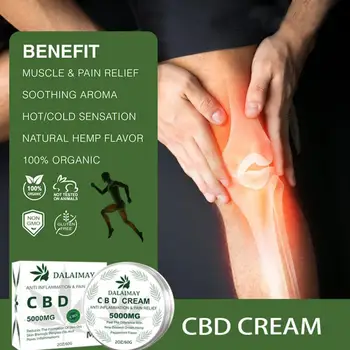 5000mg CBD Balsam 60gram Cânepă CBD Crema cu Extract de Cânepă frunze și stem eficiente pentru Ameliorarea durerii, Reduce pete pe piele și relaxați-vă