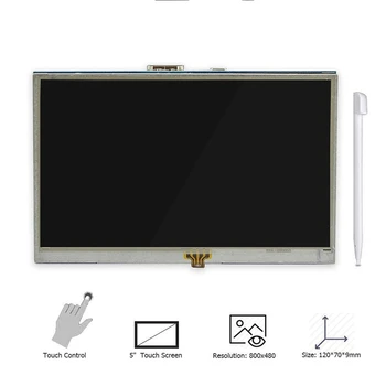 5 Inch LCD HDMI Atinge Sn Raspberry Pi 3 Display LCD Monitor HDMI 800x480 pentru Banana Pi Raspberry Pi 3 / 2 Model B / B+