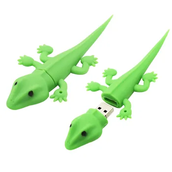 TEXTUL MI-desene animate șopârlă verde model usb2.0 4GB 8GB 16GB 32GB 64GB pen drive USB Flash Drive creative gifty Stick Pendrive