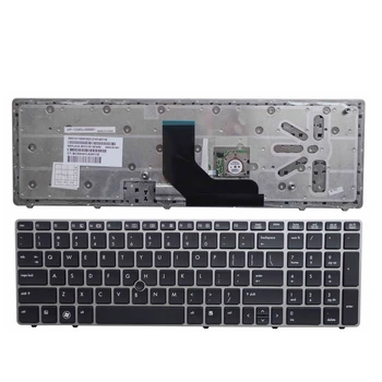 NE argint New English tastatura laptop PENTRU HP pentru EliteBook 8560p 8570P 8560B 6560b 6565b Cu bastoane arătând