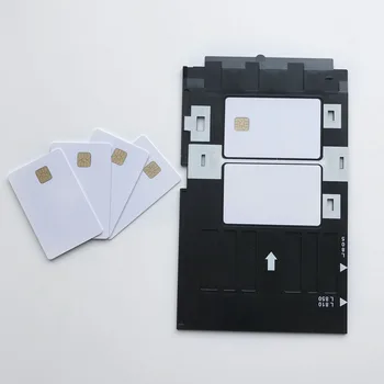 2000PCS/Lot Printabil Blank Contact PVC Smart Card IC cu Les/FM4428 Chip Pentru Epson/Canon Inkjet Printer