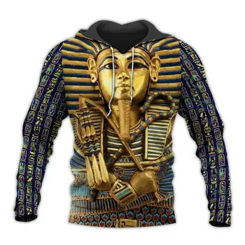 PLstar Cosmos Misterios retro egiptul antic Faraon totem 3d hanorace/Tricou Iarna toamna amuzant lung selvee streetwear-10
