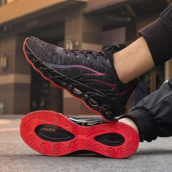 Nou în aer liber în stil bărbați gratuit de funcționare jogging adidași de înaltă calitate dantela-up sport respirabil lama pantofi de alergare usoare