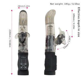 Rotație Vibrator Rabbit Vibrator 12 Viteza stimulator Clitoridian G spot Vibrator din Silicon Moale Intima sex produsului jucarie sexuala pentru Femei