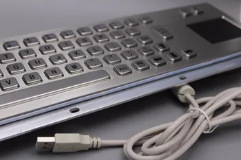 Metal Chioșc Tastatura cu Touchpad-ul de Metal atinge tastatura accidentat tastatură ebraică Russian Keyboard