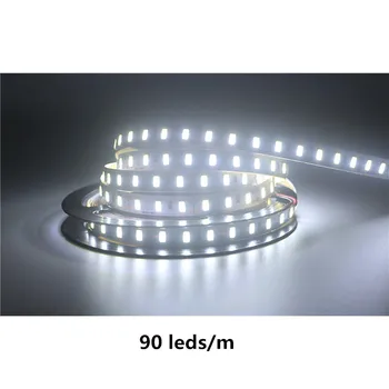 120leds/m SMD 5630 5730 led strip lumină Flexibila 5M 600 LED bandă 12V DC non bandă rezistent la apa lampă 60leds/m 90leds/m Super Luminoase
