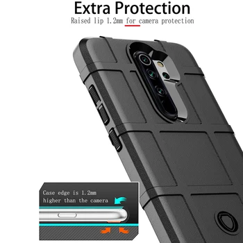 Pentru Xiaomi Redmi Nota 8 Pro Cazuri Silicon Militare Proteja Accidentat Scut Telefon Acoperă Pentru Xiaomi Redmi Notă 8T Caz Note8