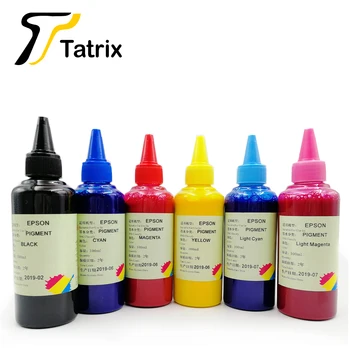 Tatrix 6 X 100ML cerneala Refill Pentru Epson cu cartușe de Cerneală cu Pigmenți Foto de Cerneală pentru Epson Inkjet printer .