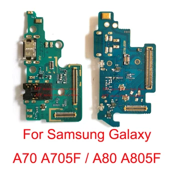 De înaltă Calitate USB Port de Încărcare Bord Conector Dock Cablu Flex Pentru Samsung Galaxy A70 A705 A705F A80 A805 A805F Piese de schimb