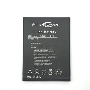 Noi 3.7 V 2000mAh Bine Puterea C1 Acumulator de schimb Pentru FinePower C1 Batterij Baterii Baterii de Telefon Mobil+cadou
