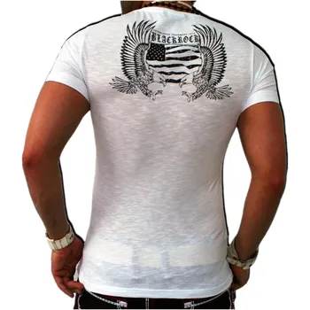 T-Shirt pentru Bărbați Moda Culoare de Imprimare Tricou Scurt-Maneca Tricou Barbati Slim Barbati T-Shirt T91