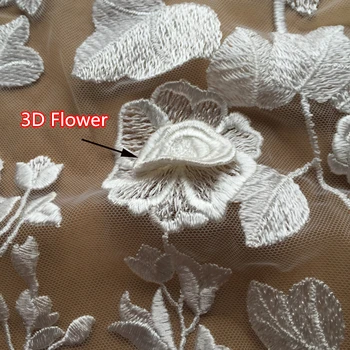 Premium 3D Petale de Flori Aplicatiile Raionul Broderie DIY High-end Personalizate Nunta Accesorii RS1907