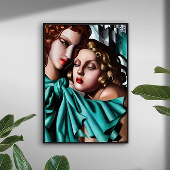 Panza Pictura Arta de Perete Tamara De Lempicka Fetele Postere si Printuri Poze de Perete pentru Camera de zi de Decorare Decor Acasă