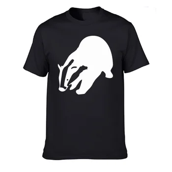 Animale sălbatice Animale de Pădure Bursuc Desene animate de Animale Siluetă Amuzant Camasi Barbati de Vara din Bumbac cu Maneci Scurte O Gât T-shirt, Blaturi XS-3XL